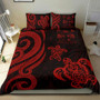 Fiji Polynesian Bedding Set - Red Tentacle Turtle Crest 1