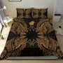 Polynesian Bedding Set - Nauru Duvet Cover Set Map Gold 2