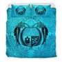 Nauru Duvet Cover Set - Nauru Coat Of Arms Turquoise 1