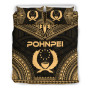 Pohnpei Polynesian Chief Duvet Cover Set - Gold Version 1