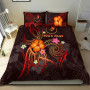 Yap Polynesian Personalised Bedding Set - Legend Of Yap (Red) 1