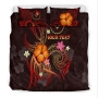 Yap Polynesian Personalised Bedding Set - Legend Of Yap (Red) 2