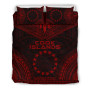 Cook Islands Polynesian Chief Duvet Cover Set - Red Version 1