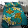 Samoa Polynesian Personalised Bedding Set - Hibiscus And Banana Leaves 6