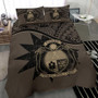 Polynesian Bedding Set - Papua New Guinea Duvet Cover Set Map Black 6