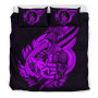 Polynesian Bedding Set - New Caledonia Duvet Cover Set Father And Son Purple 2