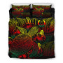 Polynesian Bedding Set - Pohnpei Duvet Cover Set Reggae Color 2