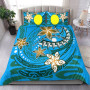 Palau Polynesian Bedding Set - Spring Style Blue Color 1