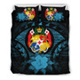 Tonga Duvet Cover Set - Tonga Coat Of Arms & Blue Hibiscus 2