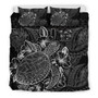 Polynesian Bedding Set - Fiji Duvet Cover Set Black Color 1