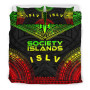Society Islands Polynesian Chief Duvet Cover Set - Reggae Version 3
