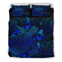 Polynesian Bedding Set - Niue Duvet Cover Set Blue Color 2