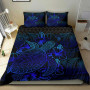 Northern Mariana Islands Polynesian Duvet Cover Set - White Turtle 4