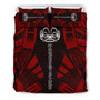 Marquesas Islands Duvet Cover Set - Polynesian Tattoo Red 2