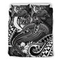 Pohnpei Bedding Set - White Shark Polynesian Tattoo 3