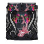 Pohnpei Bedding Set - Pohnpei Seal Polynesian Patterns Plumeria (Black) 4