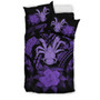 Niue Duvet Cover Set - Coconut Crab & Purple Hibiscus 3