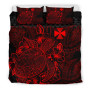 Polynesian Bedding Set - Wallis And Futuna Duvet Cover Set Red Color 1