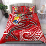 New Caledonia Polynesian Chief Duvet Cover Set - Black Version 5