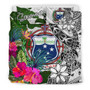 Vanuatu Bedding Set - Polynesian Shark Hibiscus Flower 5