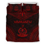 Vanuatu Polynesian Chief Duvet Cover Set - Red Version 1