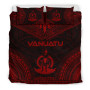 Vanuatu Polynesian Chief Duvet Cover Set - Red Version 3