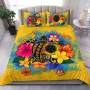 Polynesian Bedding Set - Marshall Islands Duvet Cover Set Father And Son Emerald 5