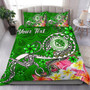 FSM Custom Personalised Bedding Set - Turtle Plumeria (Green) 1