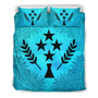 Kosrae Duvet Cover Set - Kosrae Flag Turquoise 2