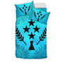 Kosrae Duvet Cover Set - Kosrae Flag Turquoise 3