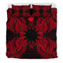 Polynesian Bedding Set - Nauru Duvet Cover Set Map Red 3