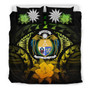 Nauru Duvet Cover Set - Nauru Coat Of Arms & Reggae Hibiscus 1