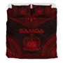 Samoa Polynesian Chief Duvet Cover Set - Red Version 3