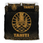 Tahiti Duvet Cover Set - Gold Fog Style 1