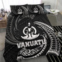 Vanuatu Polynesian Bedding Set - White Tribal Wave 3