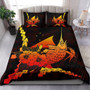 Tokelau Polynesian Bedding Set - Swordfish With Hibiscus 1