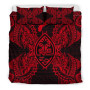 Polynesian Bedding Set - Guam Duvet Cover Set Map Red 3