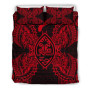 Vanuatu Duvet Cover Set - Turtle Tiki Face & Reggae Hibiscus 4