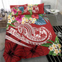 Marshall Islands Polynesian Chief Duvet Cover Set - Red Version 6