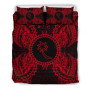 Polynesian Bedding Set - Kosrae Duvet Cover Set Father And Son Red 4