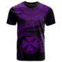 Wallis and Futuna Polynesian T-Shirt - Wallis and Futuna Waves (Purple) 1