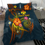 Federated States Of Micronesia Polynesian Personalised Bedding Set - Hibiscus And Banana Leaves 6