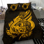 Polynesian Bedding Set - Cook Islands Duvet Cover Set Father And Son Gold 1