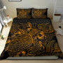 Solomon Islands Duvet Cover Set - Flag & Coat Of Arms Brown4