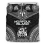 Norfolk Island Polynesian Chief Duvet Cover Set - Black Version 1