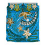 Tuvalu Polynesian Bedding Set - Spring Style Blue Color 3