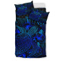 Polynesian Bedding Set - Kosrae Duvet Cover Set Blue Color 3
