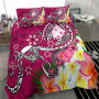Fiji Custom Personalised Bedding Set - Turtle Plumeria (Pink) 3