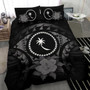 Chuuk Polynesian Chief Duvet Cover Set - Black Version 6