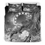 Chuuk Bedding Set - Chuuk Seal With Polynesian Tattoo Style ( Black)4